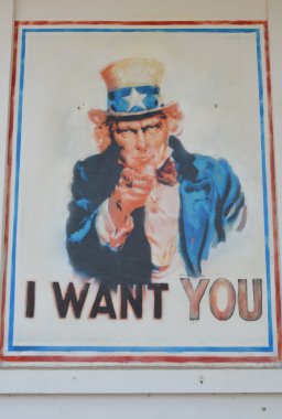 beyaz bina duvar grafiti Sam Amca kişileştirme Amerika Birleşik Devleti 