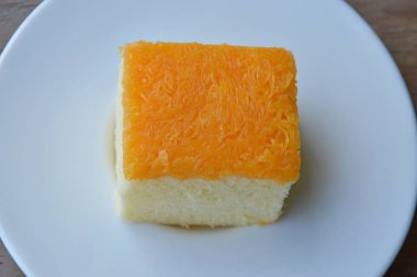 tereyağı pasta çanağı altın yumurta şeritler Tepesi