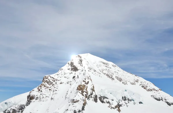 Sommet sur la montagne Jungfrau en Suisse — Photo