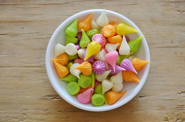 Mini půvab barevné thajské cukroví na pohár — Stock fotografie