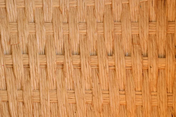 Trä väva korg textur och bakgrund — Stockfoto