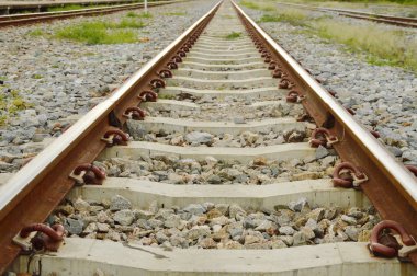  Demiryolu bakış açısı tren istasyonu platformu