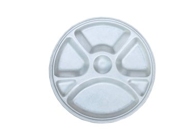 Alüminyum spot plakalı beyaz arka plan üzerinde farklı delik dibine