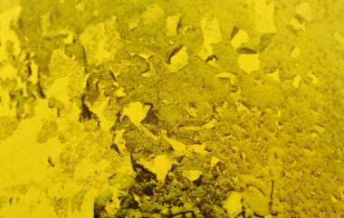  su ve kuru yosun lekesi sarı Plastik depo gözlerinde sıkışmış