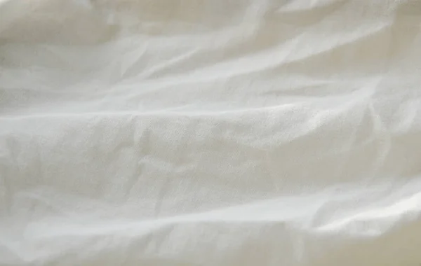 白色棉织物纹理和背景 — 图库照片
