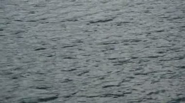 Rüzgar darbe nehirde akan su yüzeyi