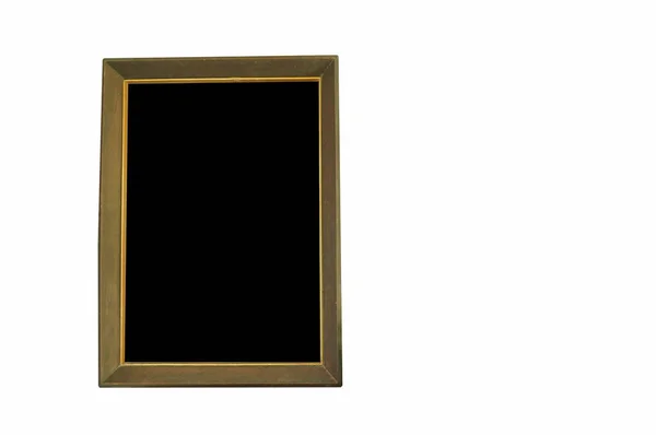 Wooden Picture Frame White Background — Stock Photo, Image