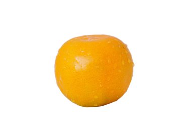 su ile turuncu beyaz zemin üzerine bırak