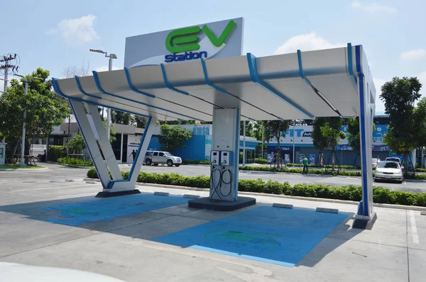 electric vehicle charger in gas station for supporting electrical car in future