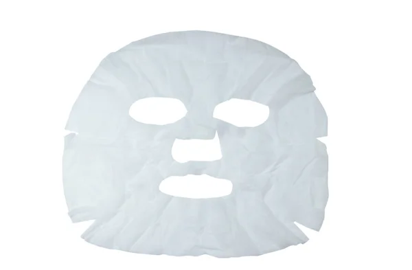 Tvář Masku Pad Bílém Pozadí — Stock fotografie