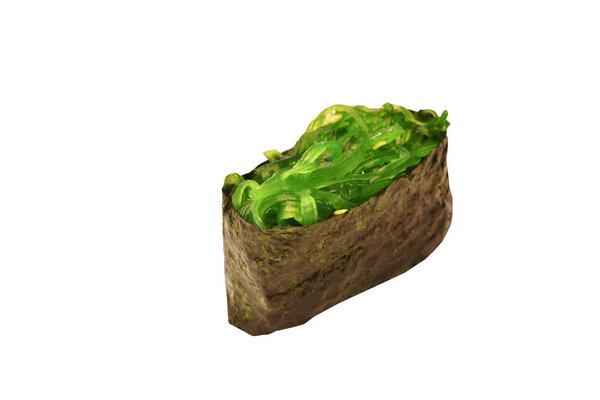 seaweed Sushi Japanese food on white background
