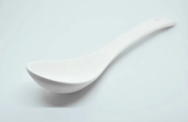 Melamine spoon arranging on white background — Stock Photo, Image
