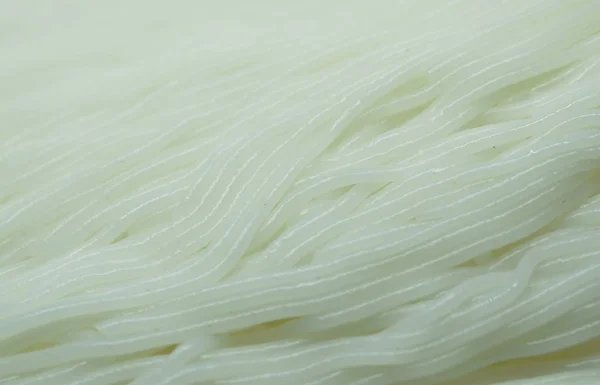 Menutup dari Thailand mie nasi pada latar belakang putih — Stok Foto