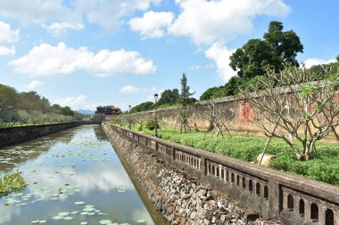  Vietnam 'daki son Vietnam imparatorunun Dai Noi saray duvarı.