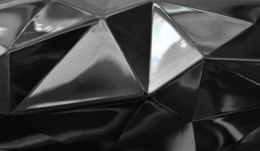  siyah plastik geometri şekil arkaplan ve doku