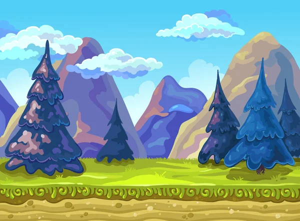 Paisaje, ilustración vectorial — Vector de stock