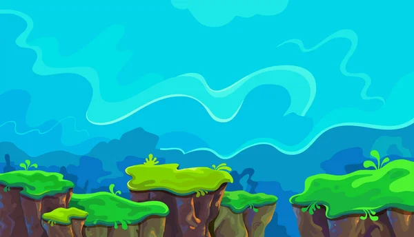 Vector cartoon paisagem — Vetor de Stock