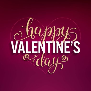 Metin için komik Sevgililer kartı yer. Sevgililer günün kutlu olsun el çizim vektör tasarım yazı. Tasarımınız için güzel tebrik kartı. Vektör çizim