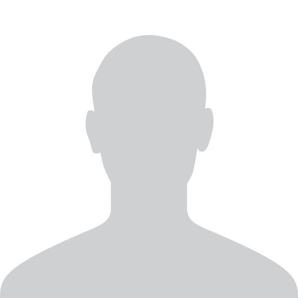 Avatar People. Male Profile. Gray Person Picture Isolated On White Background. Good People Avatar For Your Web Design. Minimal Flat Symbol. Vector illustration