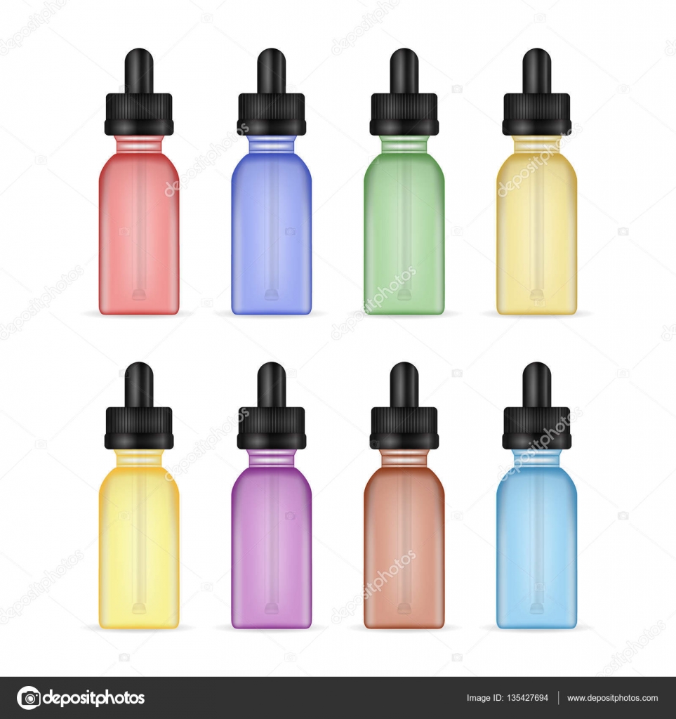 Download Vape Liquid Bottles Set Photo Realistic E Liquid Bottle Mock Up Of Different Flavor Tastes Of Electronic Cigarette White Background Vector Illustration Vector Image By C Pikepicture Vector Stock 135427694