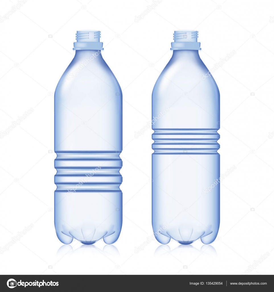 Bouteille Vide La Valeur Réaliste Vide En Plastique Bleu