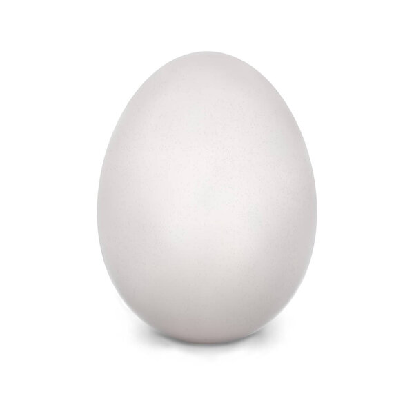 Chicken Egg. Isolated On White Background. Realistic Blank Of Natural Ecological Product. Healthy Food. Dietary Product. Easter Symbol. Egg Template For Your Design. Vector Illustration