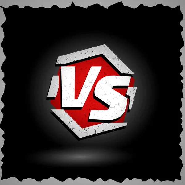 Versus Vector Sign. VS Letters. Competition Concept Background. Fight Confrontation Design — Stock Vector