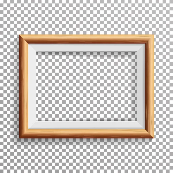 Reálné Foto rámeček vektor s měkký stín. Izolované na průhledné pozadí. — Stockový vektor