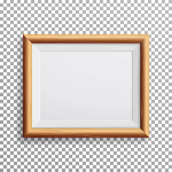 Realistic Photo Frame Vector. Isolated On Transparent Background. — Stock Vector