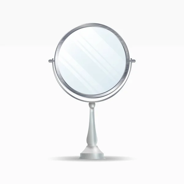 Realistische Spiegel setzen Vektor. Spiegelrahmen oder Spiegel Dekor Interieur Illustration — Stockvektor