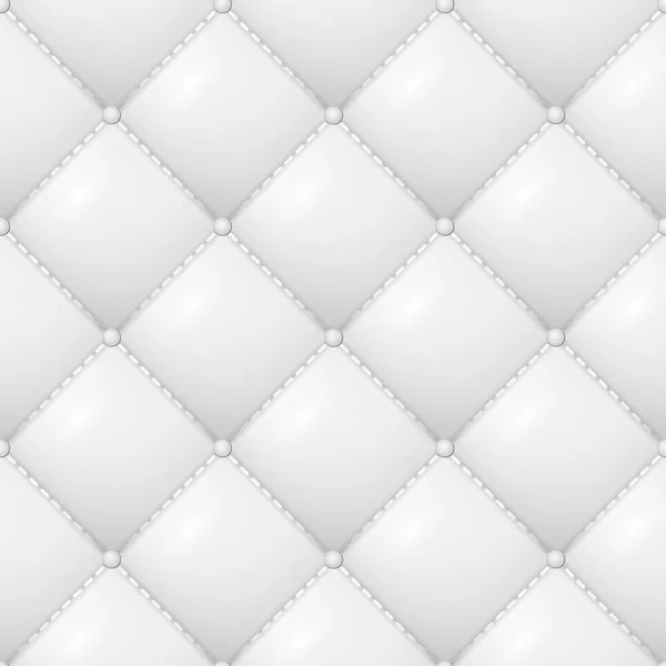 Pola Vektor Quilted. Latar Belakang Tekstur Abstrak Dengan Ukuran In White. Tampilan Close-up . - Stok Vektor