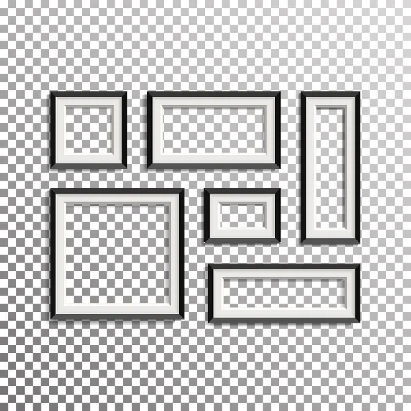 空白の図枠テンプレートの構成は、ベクター グラフィックを設定します。透明な背景 — ストックベクタ