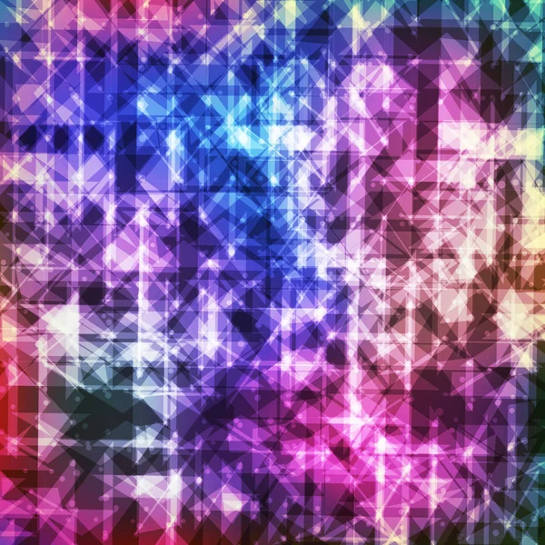 Abstrait coloré géométrique moderne fond avec des triangles. Forme rayonnante graphique — Image vectorielle