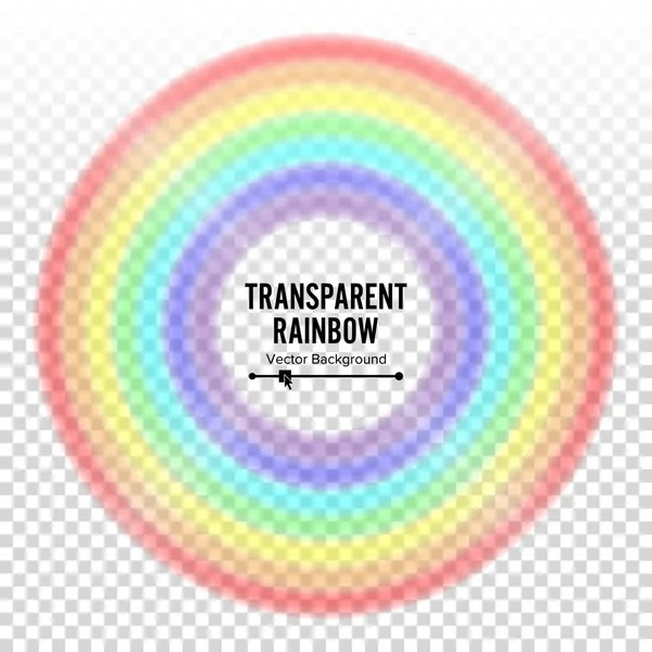 Regenboog cirkel Element Vector. Kleurenspectrum. Kleurrijke ronde Element. Homo, homoseksuele symbool. Abstracte Rainbow illustratie geïsoleerd op transparante achtergrond. — Stockvector