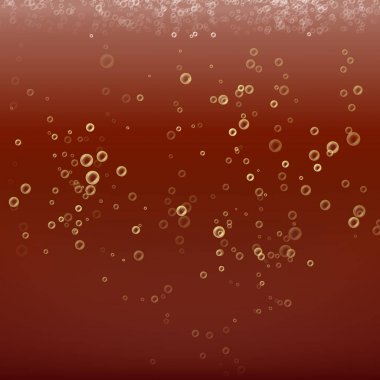 Cola vektör arka plan kabarcıklar. Doku Cola limonata. Lezzetli, taze havalandırma, parlak balonlar