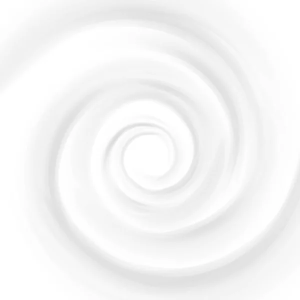 Leche Blanca, Yogur, Cosméticos Producto Swirl Cream Illustration. Mousse Whirlpool y Vortex. Remolino crema textura fondo — Vector de stock