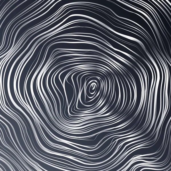 抽象的なモアレ テクスチャ ベクトル。現代の創造的な背景。波状の背景を歪曲しました。モアレ効果. — ストックベクタ