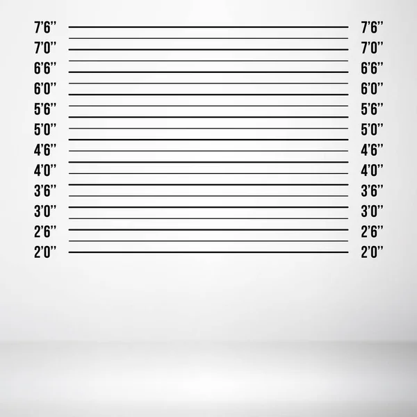 Polisen Mugshot vektor. Polis lineupen isolerad på vit bakgrund Illustration — Stock vektor