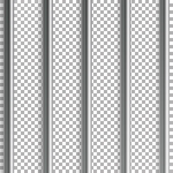 Ilustracja wektorowa więzienia, bary. Na przezroczystym tle. 3D żelaza lub stali więzienia dom ilustracja siatki — Wektor stockowy