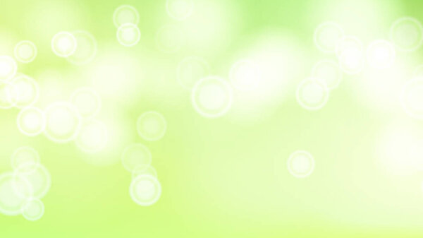 Green Bokeh Background Vector. Abstract Warm Blur And Bokeh Background.
