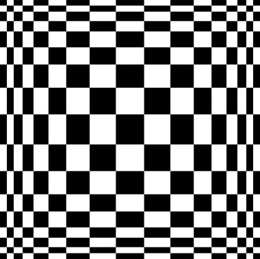 Optik yanılsama. Vektör 3d sanat. Deformasyon dinamik etkisi. Geometrik sihirli arka plan.