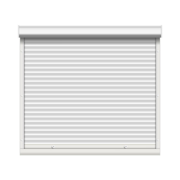 Realistic Window Roller Shutters Vector. Front View. Isolated