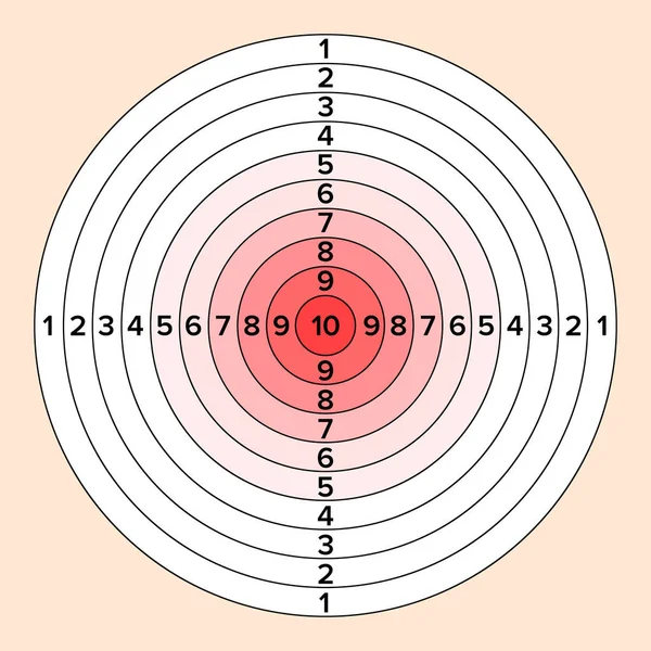 Fotografowanie cel wektor. Papier, Strzelanie cel do strzelania konkurencji. Ilustracja — Wektor stockowy