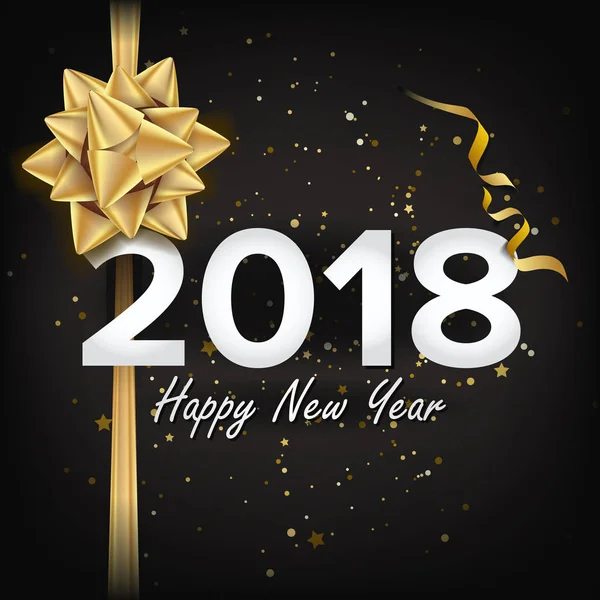 2018 mutlu yeni yıl vektör. Noel tebrik kartı, afiş, broşür, el ilanı şablonu tasarım. Parti afiş illüstrasyon