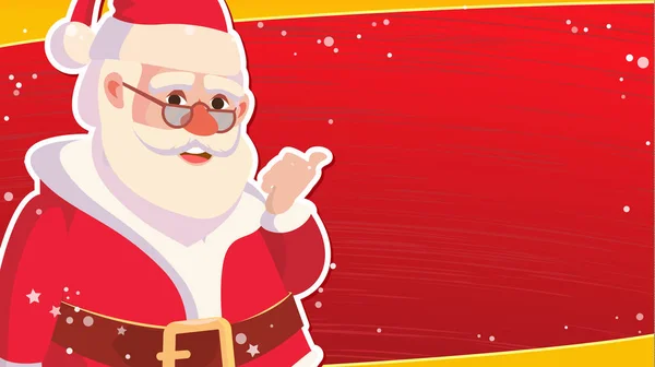 Boże Narodzenie sprzedaż szablon transparent z klasycznym Boże Narodzenie Santa Claus wektora. Zniżka Specjalna oferta sprzedaży transparent — Wektor stockowy