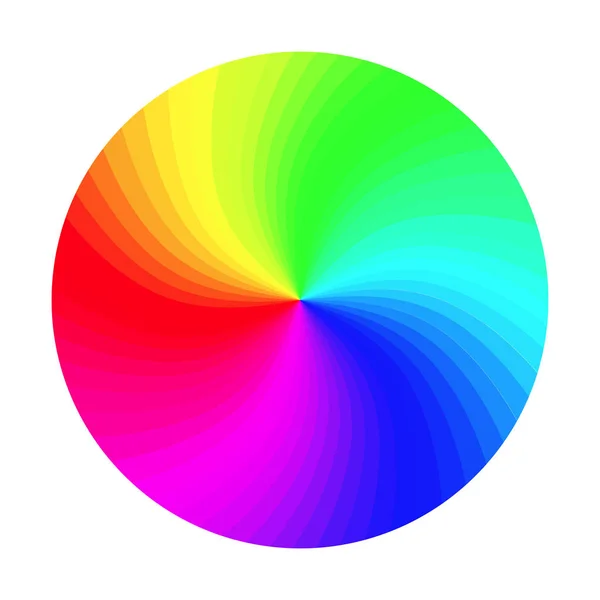 RGB-kleur wiel Vector. Ronde klassieke palet geïsoleerd illustratie — Stockvector