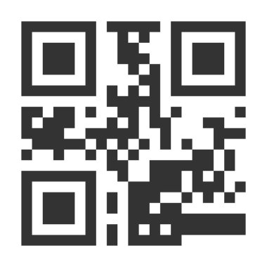 QR Code vektör. Gizli metin ya da Url. Tarama Smartphone teknolojisi. Klasik Qr illüstrasyon izole
