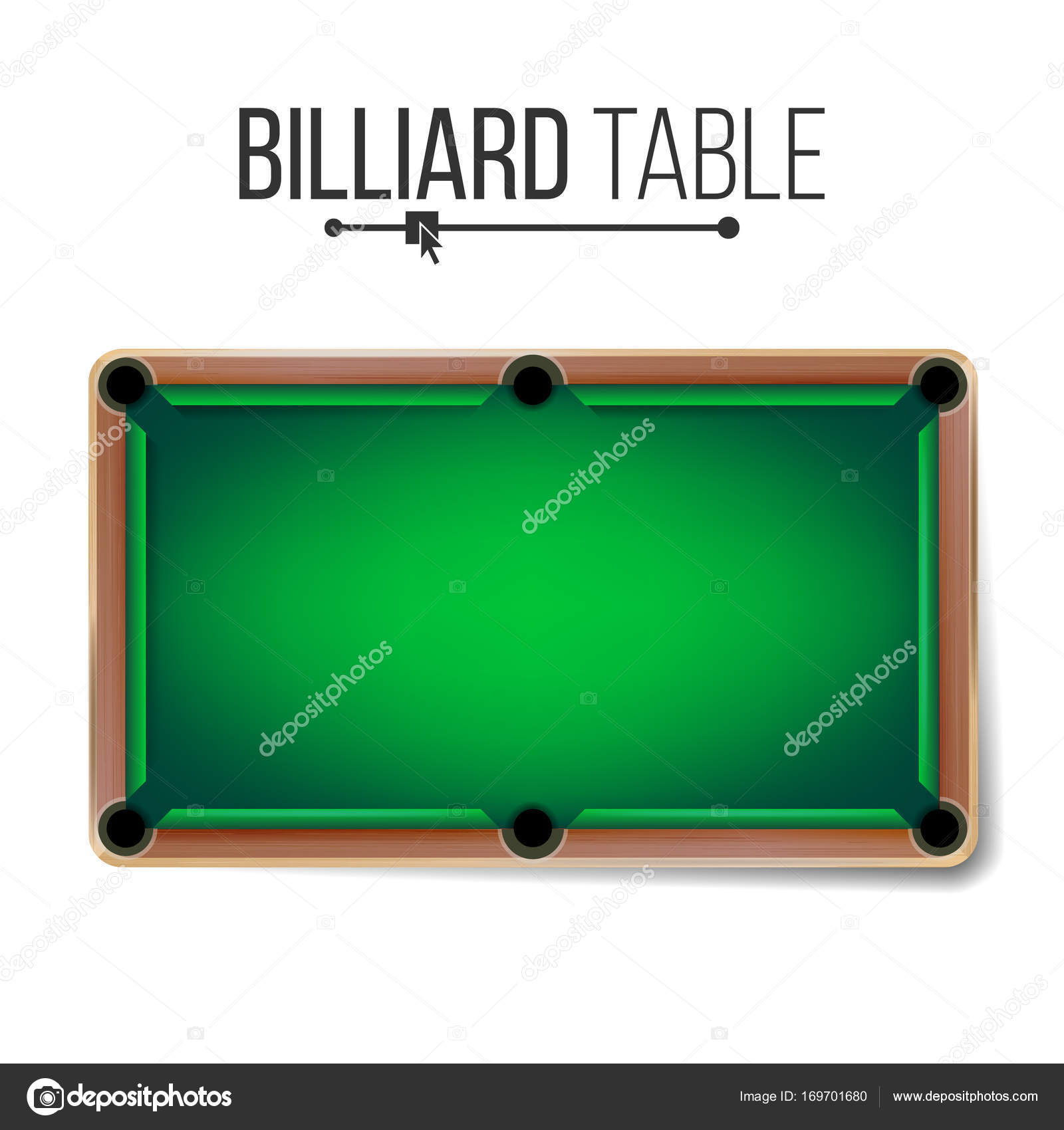 Plano de fundo do jogo de bilhar com vista superior da mesa de bilhar