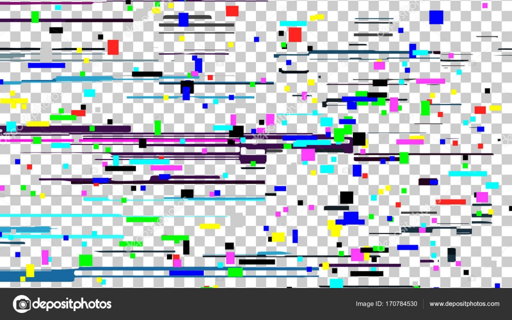 Modern Glitch Collection Tv Noise Glitches Monitor Signal Decay