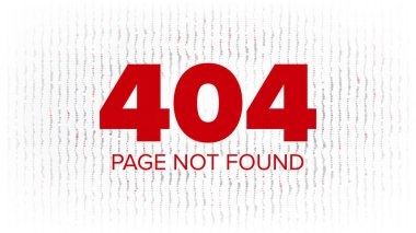 404 hatası Web sayfası vektör. Oops hata sayfa şablonu. Ağ sorun. Sorun ekran konsept illüstrasyon.